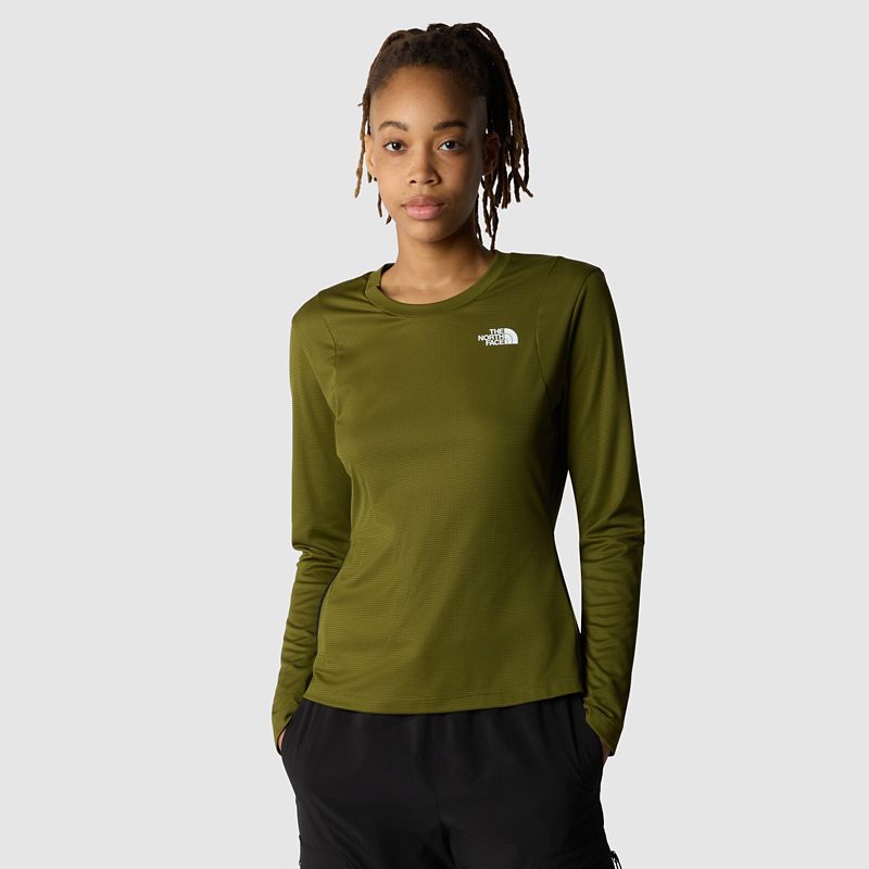 The North Face Women's Packable Long-sleeve T-shirt Forest Olive