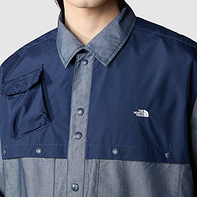 Denim Long-Sleeve Shirt M 7