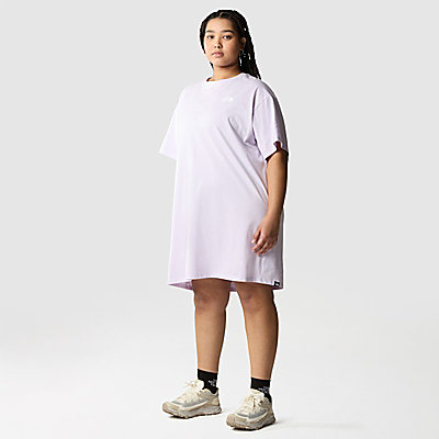 Simple Dome T-Shirt-Kleid in Übergröße für Damen 2