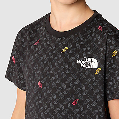 Simple Dome-T-shirt met print voor tieners 4