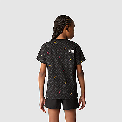 Simple Dome-T-shirt met print voor tieners 6