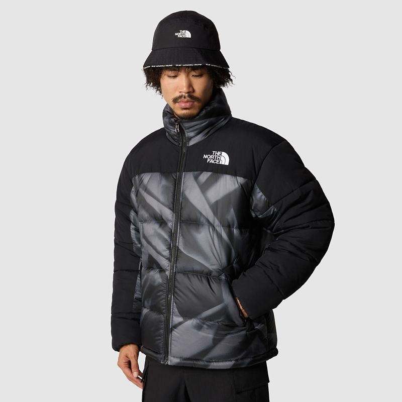 The North Face Men's Himalayan Printed Insulated Jacket Smoked Pearl Garment Fold Print