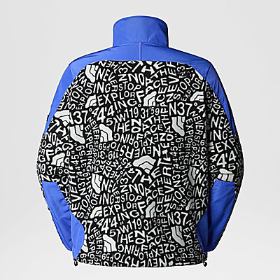 Fleeski Y2K jakke med lynlås og print 18
