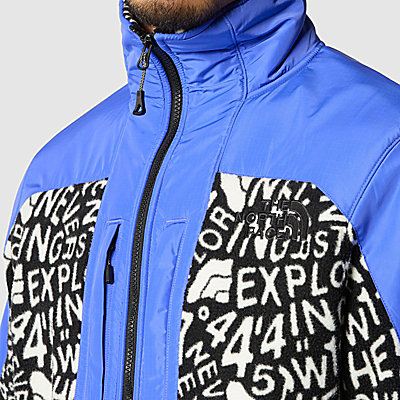 Fleeski Y2K jakke med lynlås og print 8