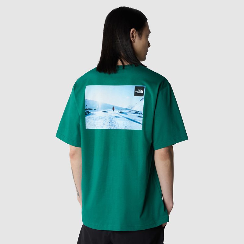 The North Face Camiseta Con Foto Estampada Para Hombre Tnf Green 