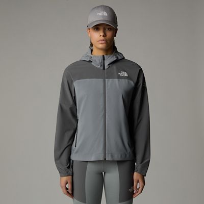 The North Face Women&#39;s Mountain Athletics Trajectory Full-zip Jacket Monument Grey-smoked Pearl Size L