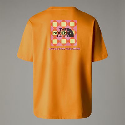 The North Face Unisex Tnf X Yinka Ilori Box Graphic T-shirt Apricot Glaze Size M