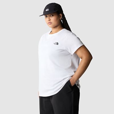The North Face Camiseta Simple Dome De Talla Grande Para Mujer Tnf White Tamaño 1X Mujer