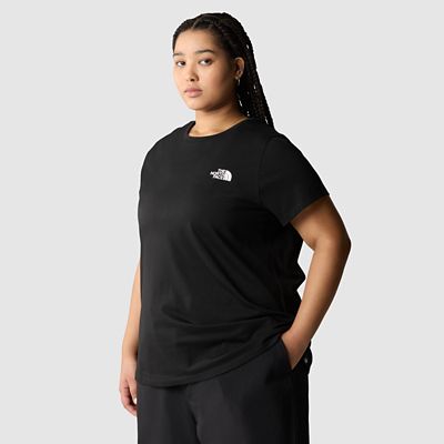 The North Face Camiseta Simple Dome De Talla Grande Para Mujer Tnf Black Tamaño 2X Mujer