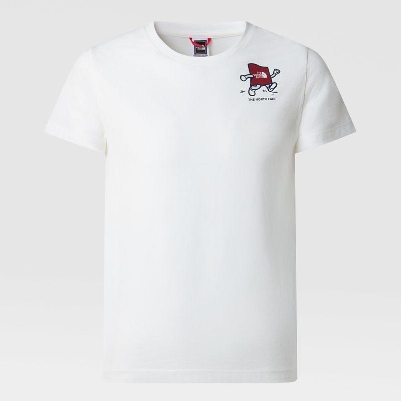 The North Face Retro Nostalgia T-shirt Für Jugendliche Gardenia White-summit Navy 