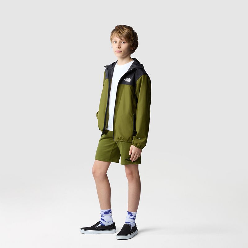 The North Face Boys' Cotton Shorts Forest Olive