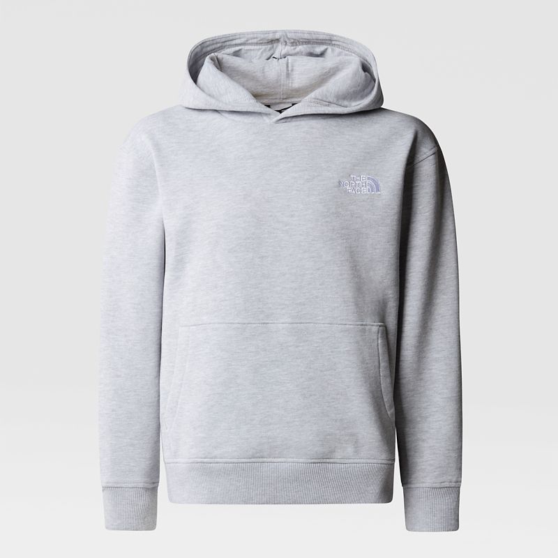 The North Face Teens' Oversized Hoodie Tnf Light Grey Heather