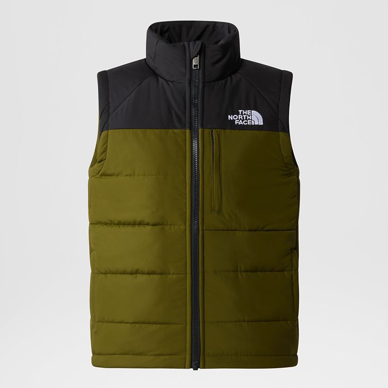 The North Face Chaleco Circular Para Jóvenes Forest Olive-tnf Black 