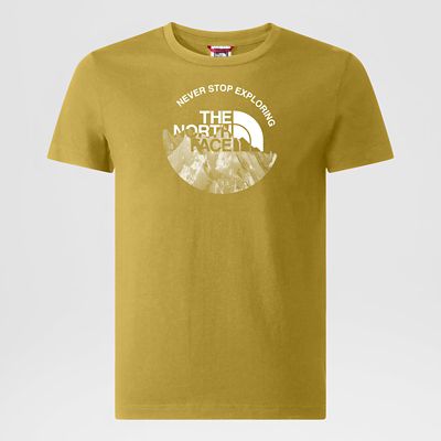 The North Face Młodzieżowy T-shirt Z Grafiką Mineral Gold Rozmiar M