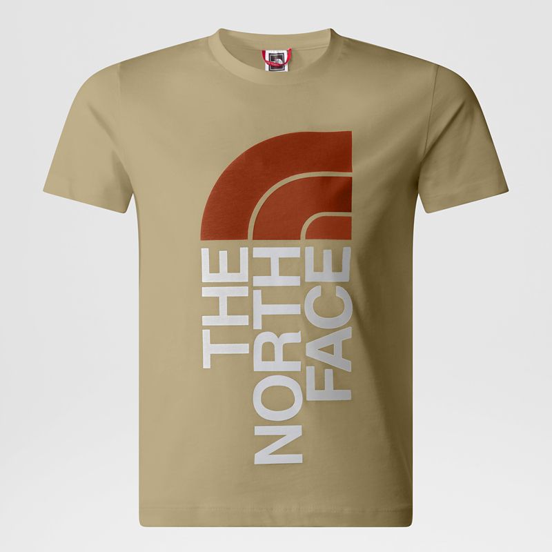 The North Face Camiseta Ascent Para Jóvenes Khaki Stone Multicolor 
