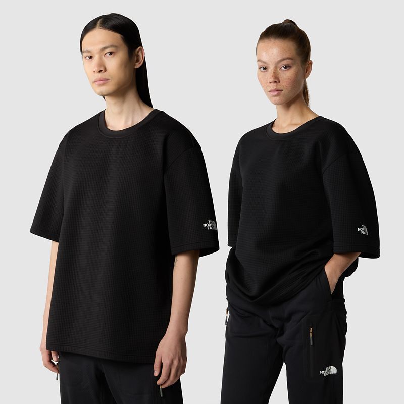 The North Face Dotknit-t-shirt In Schwerer Qualität Tnf Black 