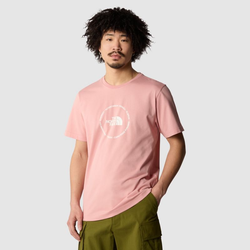 The North Face Circle Logo T-shirt Für Herren Rose Tan-white Dune 