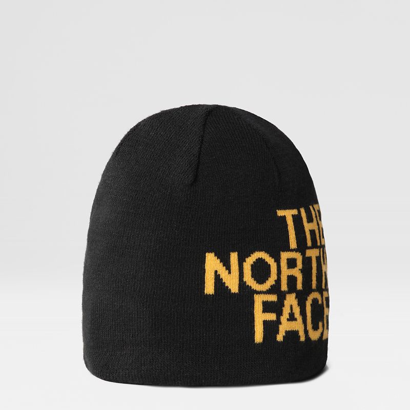 The North Face Reversible Tnf Banner Beanie Tnf Black/summit Gold One