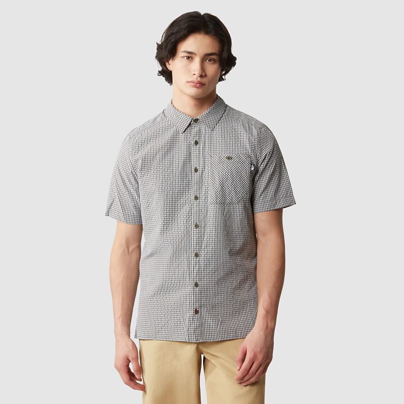 The North Face Camisa Hypress Para Hombre New Taupe Green Plaid 