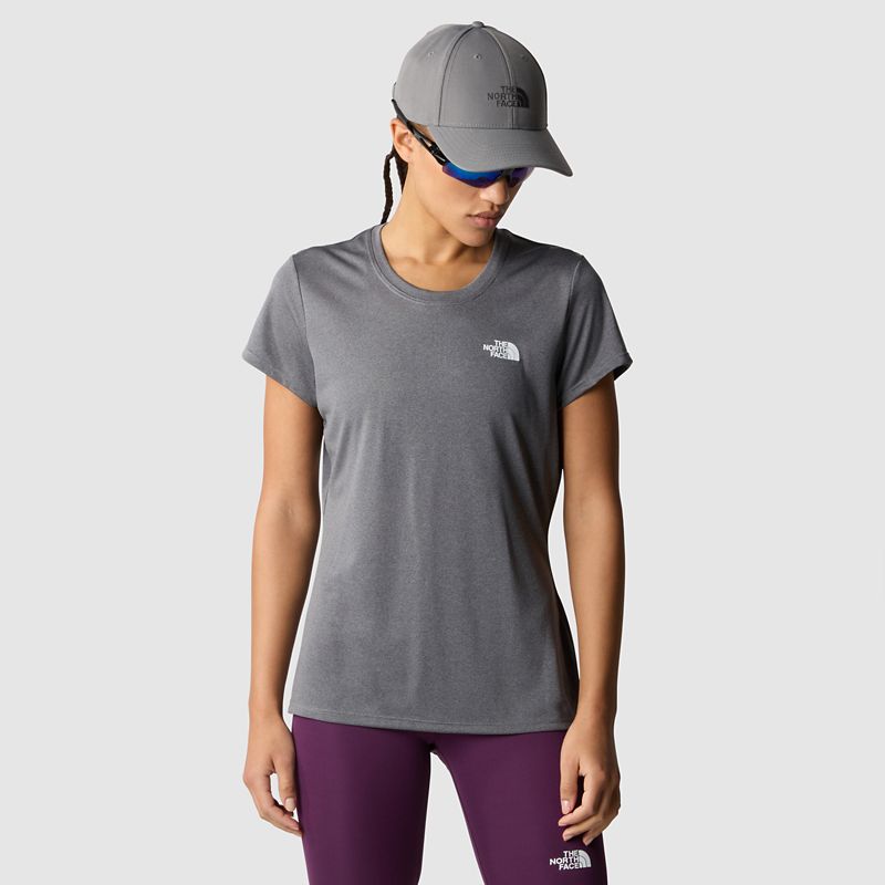 The North Face Camiseta Reaxion Amp Para Mujer Smoked Pearl Dark Heather 