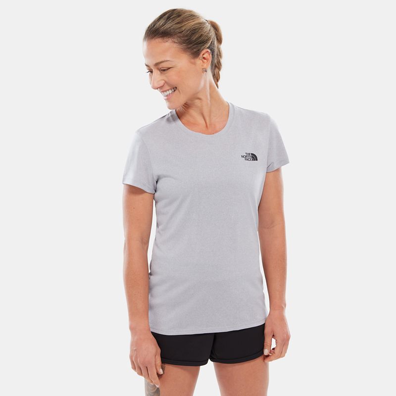 The North Face Women's Reaxion Amp T-shirt Tnf Light Grey Heather