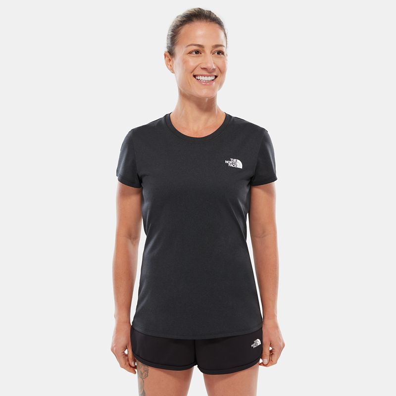 The North Face Camiseta Reaxion Amp Para Mujer Tnf Black Heather 