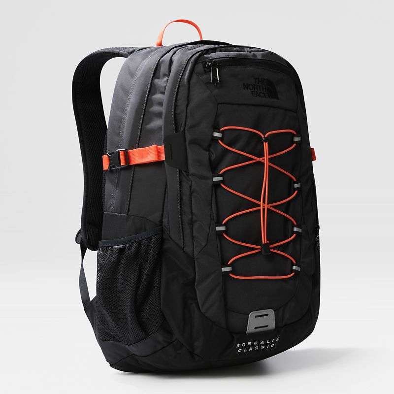 The North Face Borealis Classic Backpack Asphalt Grey-retro Orange One