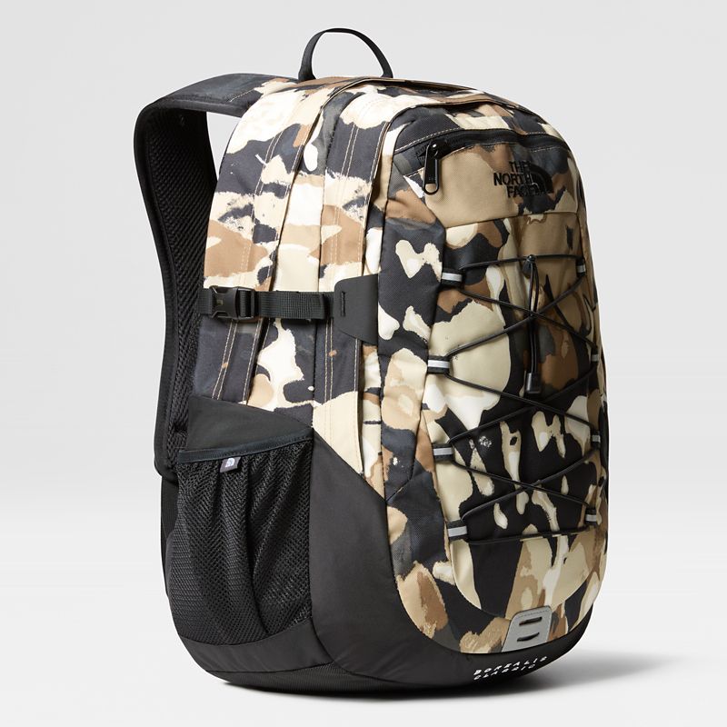 The North Face Borealis Classic Backpack Khaki Stone Grounded Floral Print-tnf Black One