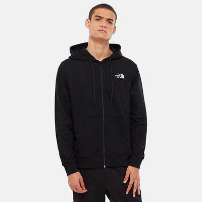 black zip up hoodie north face