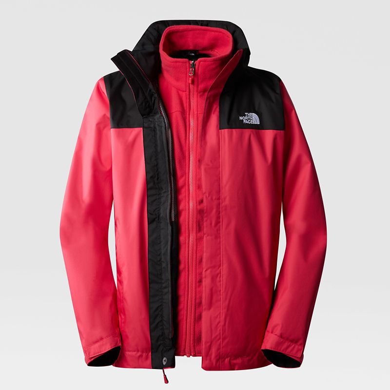 The North Face Chaqueta 3 En 1 Evolve Ii Triclimate® Para Hombre Clay Red-tnf Black 