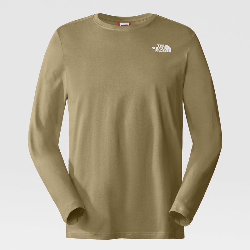 The North Face Men's Long-sleeve New Peak T-shirt Khaki Stone